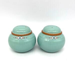 Vintage Noritake Boulder Ridge 8674 Stoneware Salt & Pepper Shakers Southwest